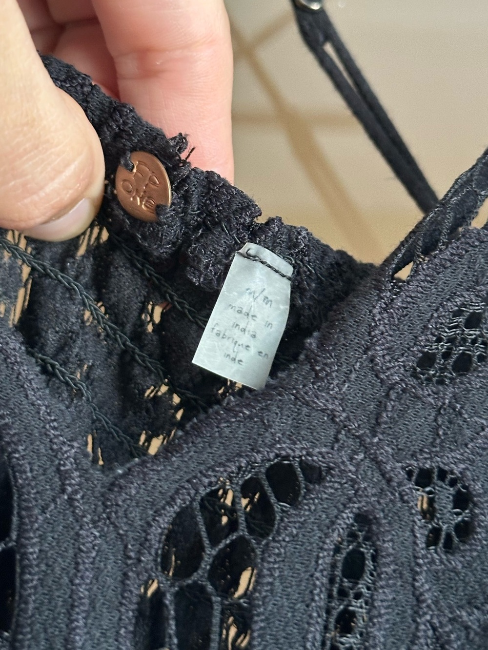 Free People one black maxi dress - Picture 3 of 4